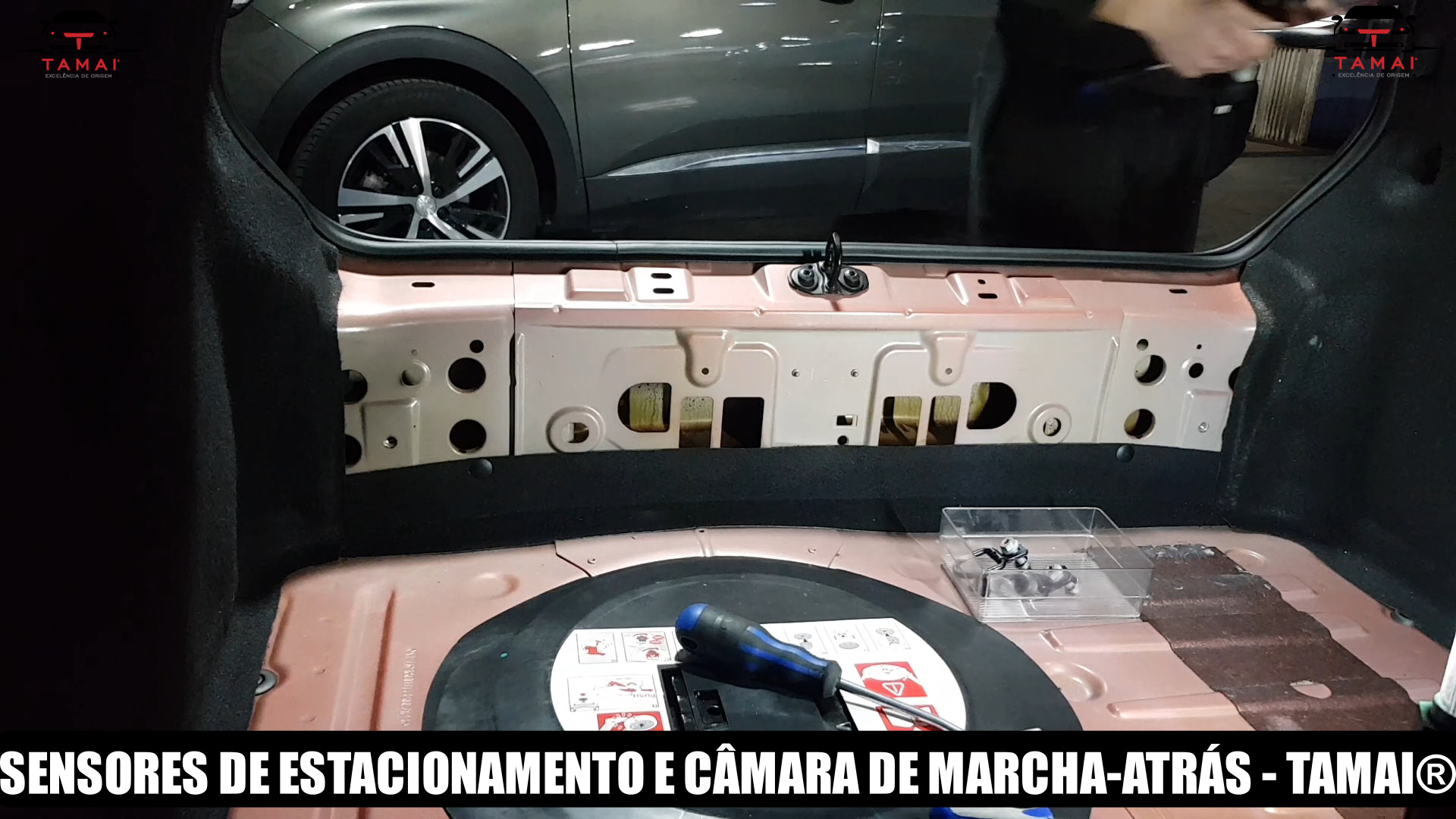 Montagem de sensores de estacionamento