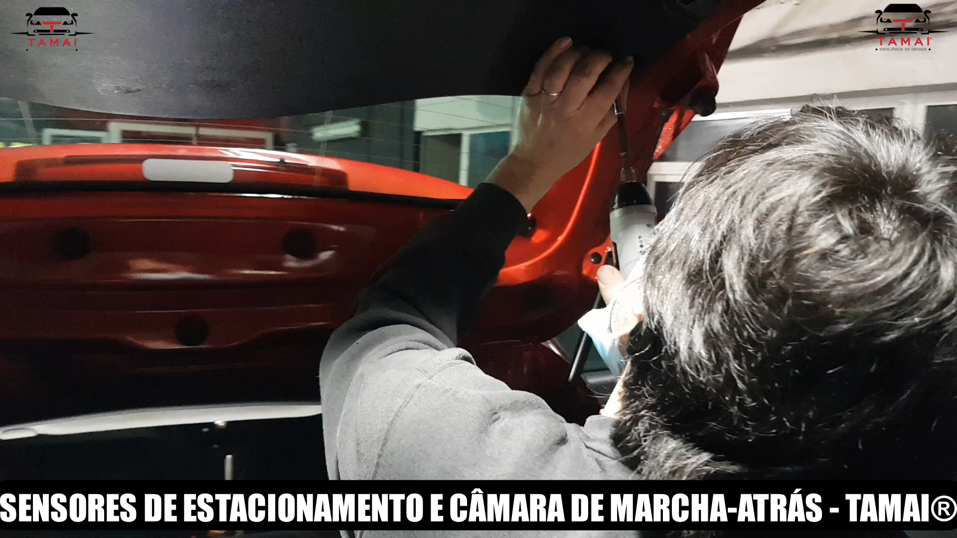 Montagem de sensores de estacionamento