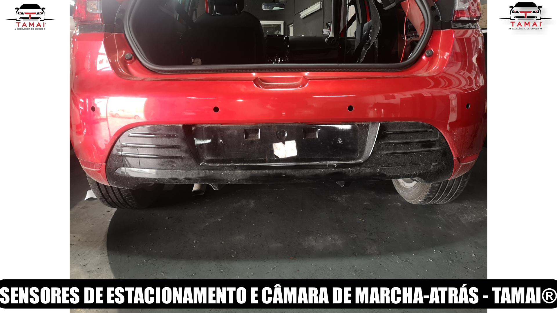 Montagem de sensores de estacionamento