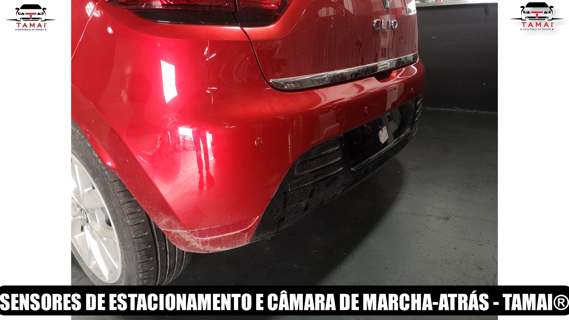 Montagem de sensores de estacionamento