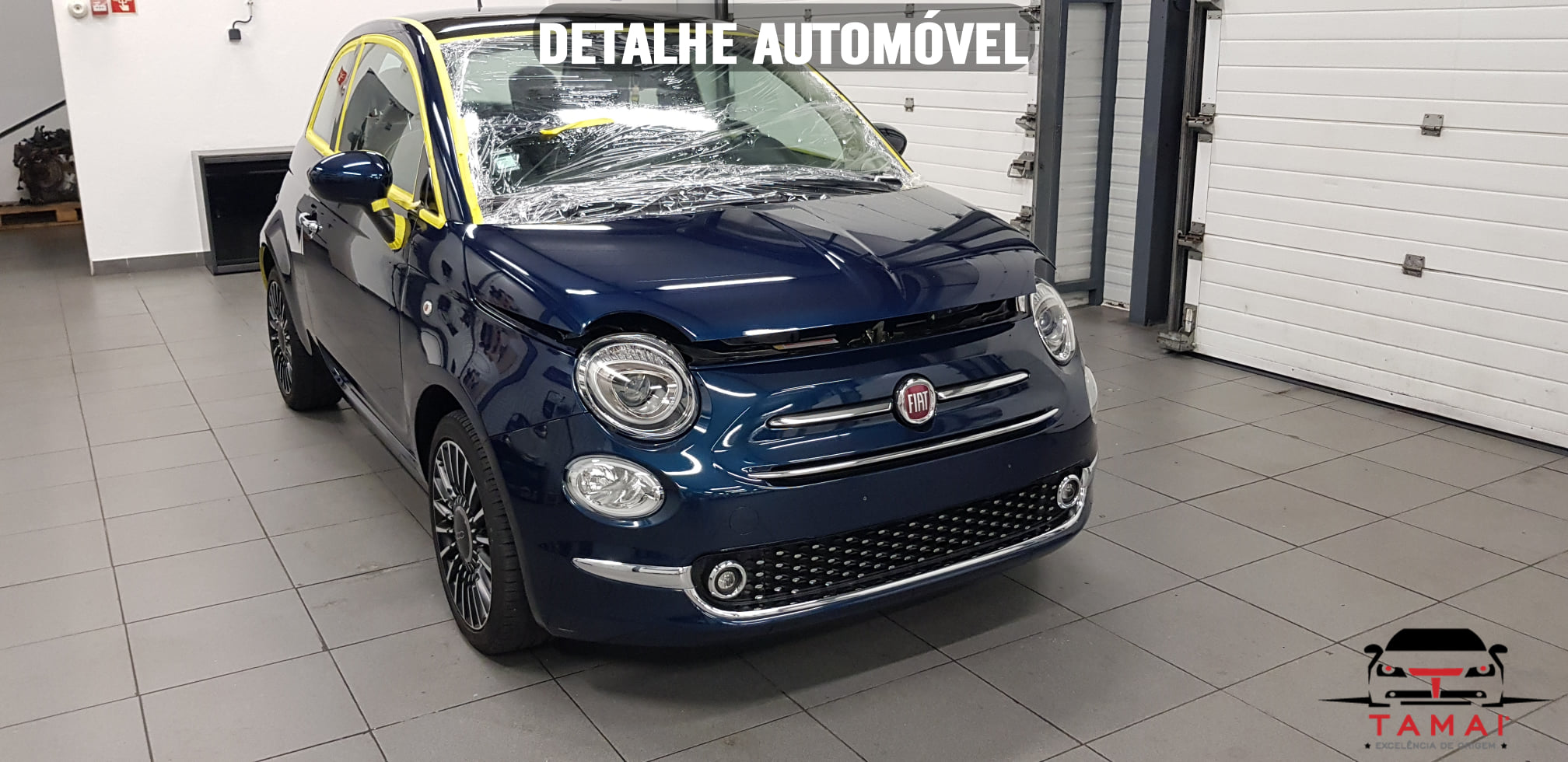 Detalhe automóvel Fiat 500