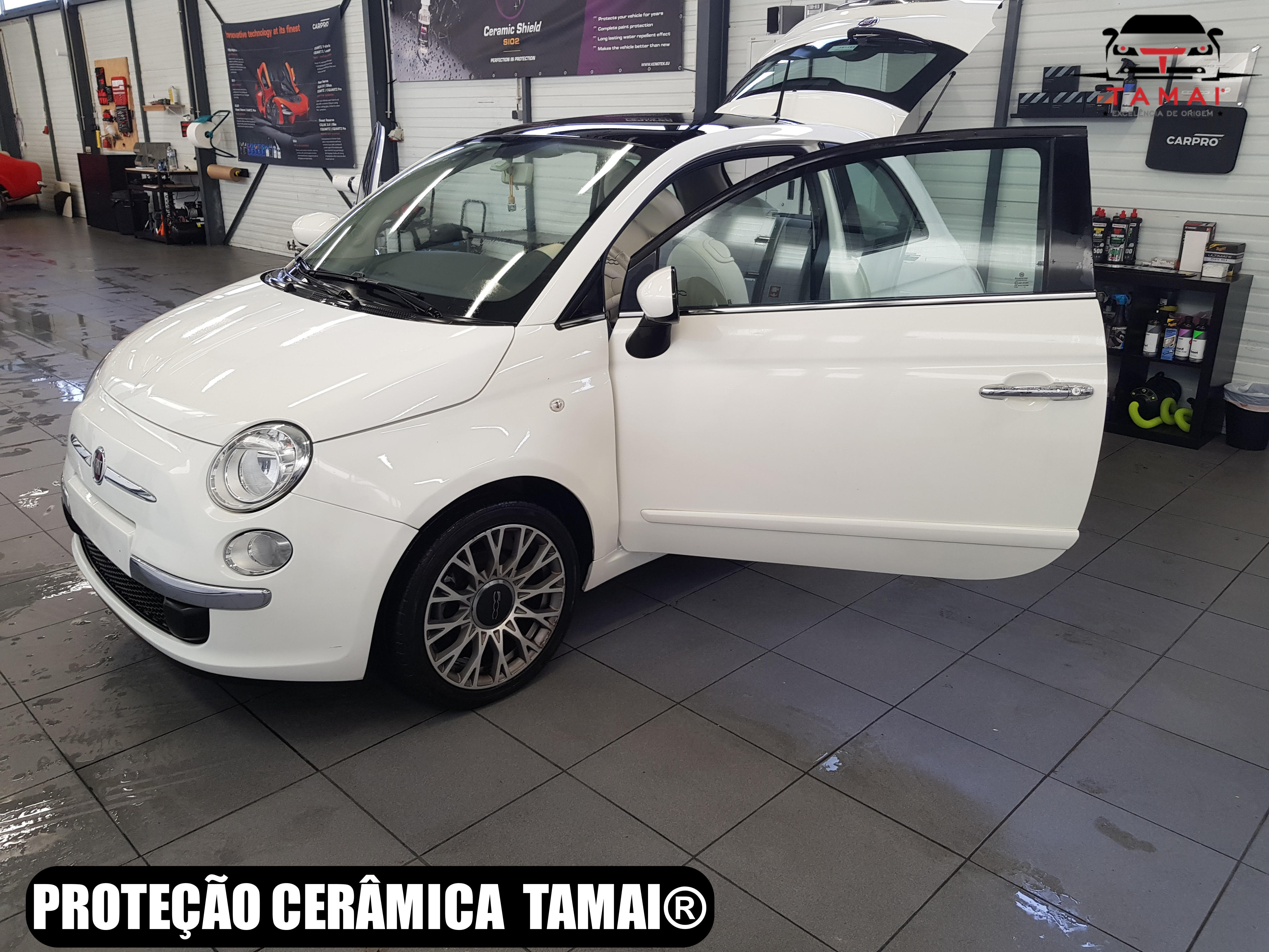 Proteção Cerâmica Fiat 500