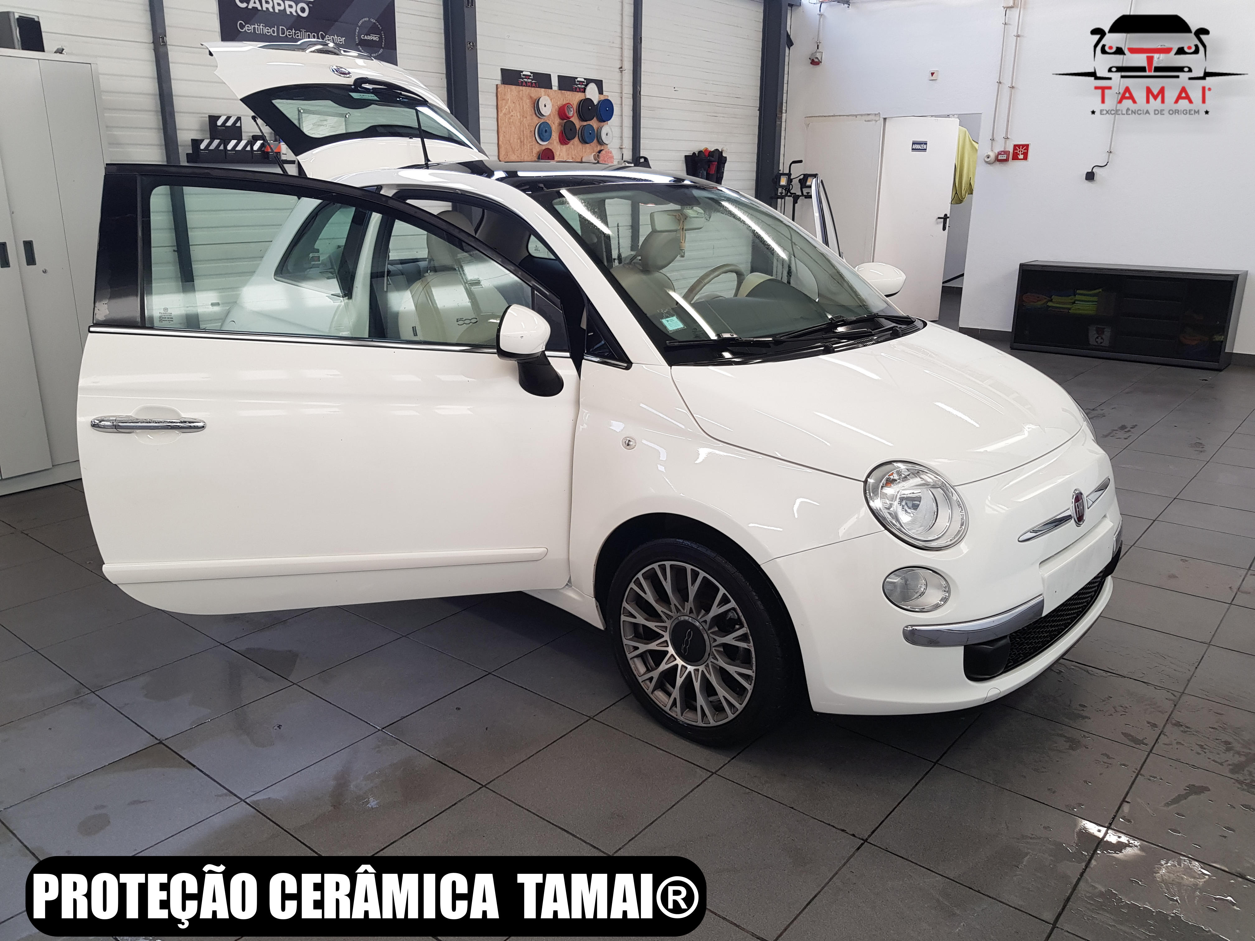 Proteção Cerâmica Fiat 500