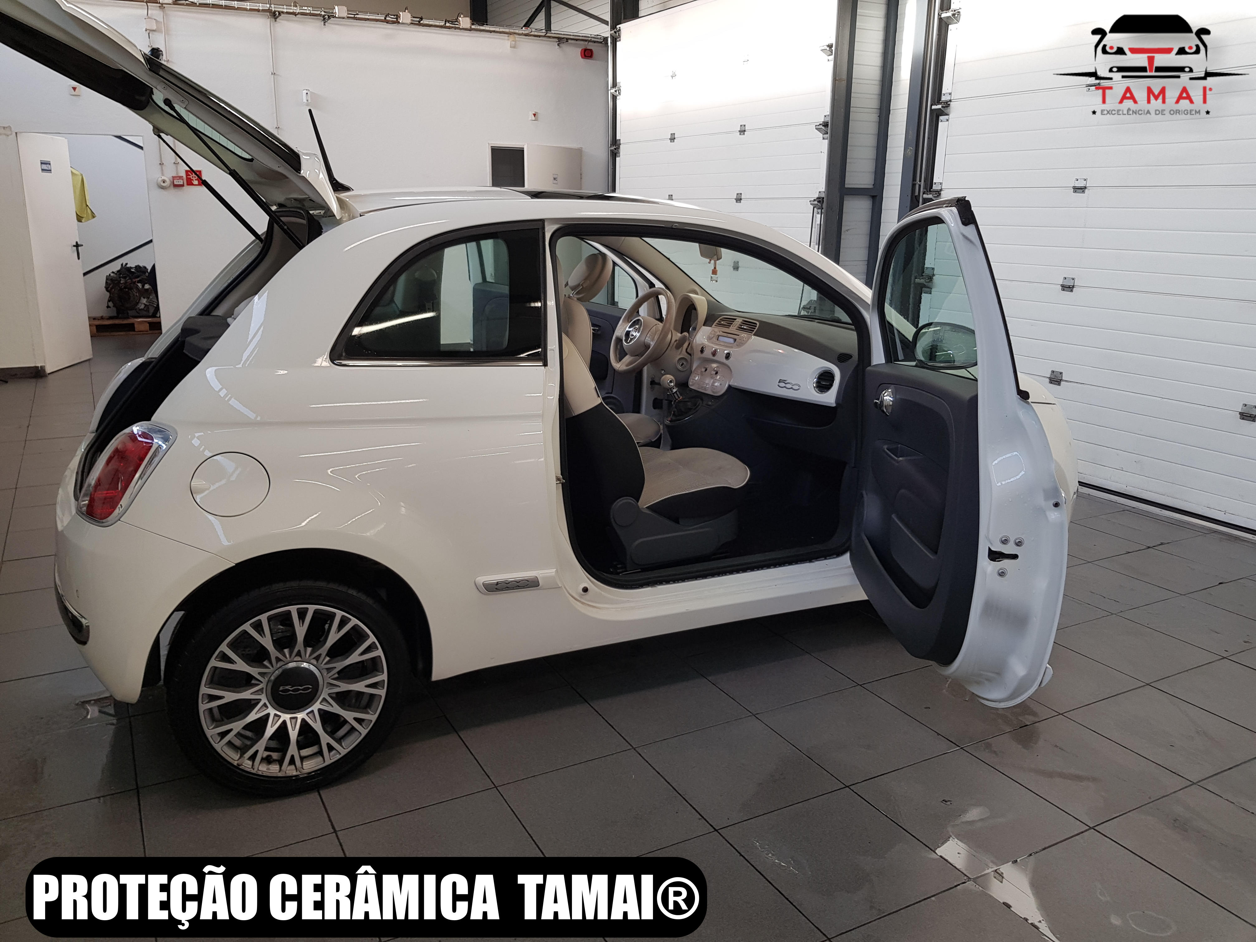 Proteção Cerâmica Fiat 500