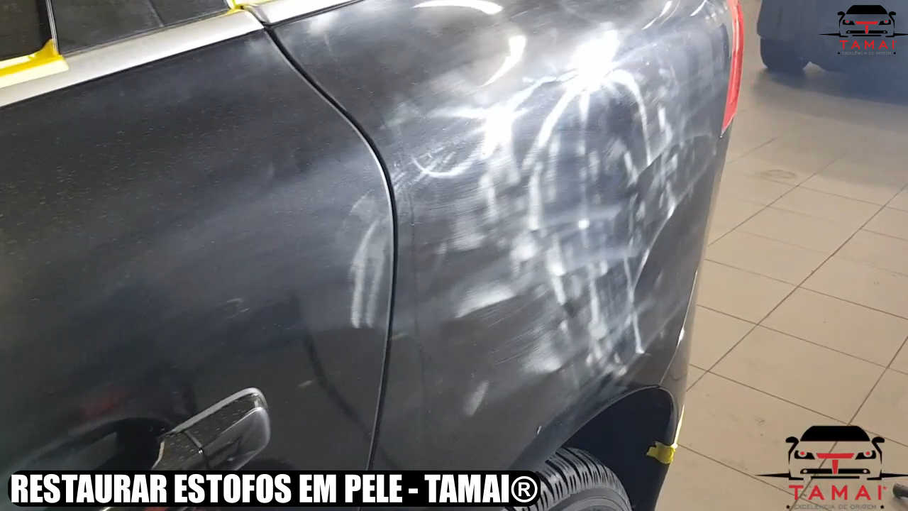 Restaurar estofos em pele