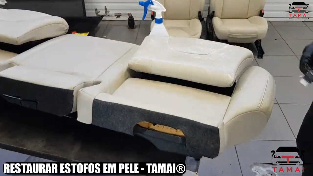 Restaurar estofos em pele