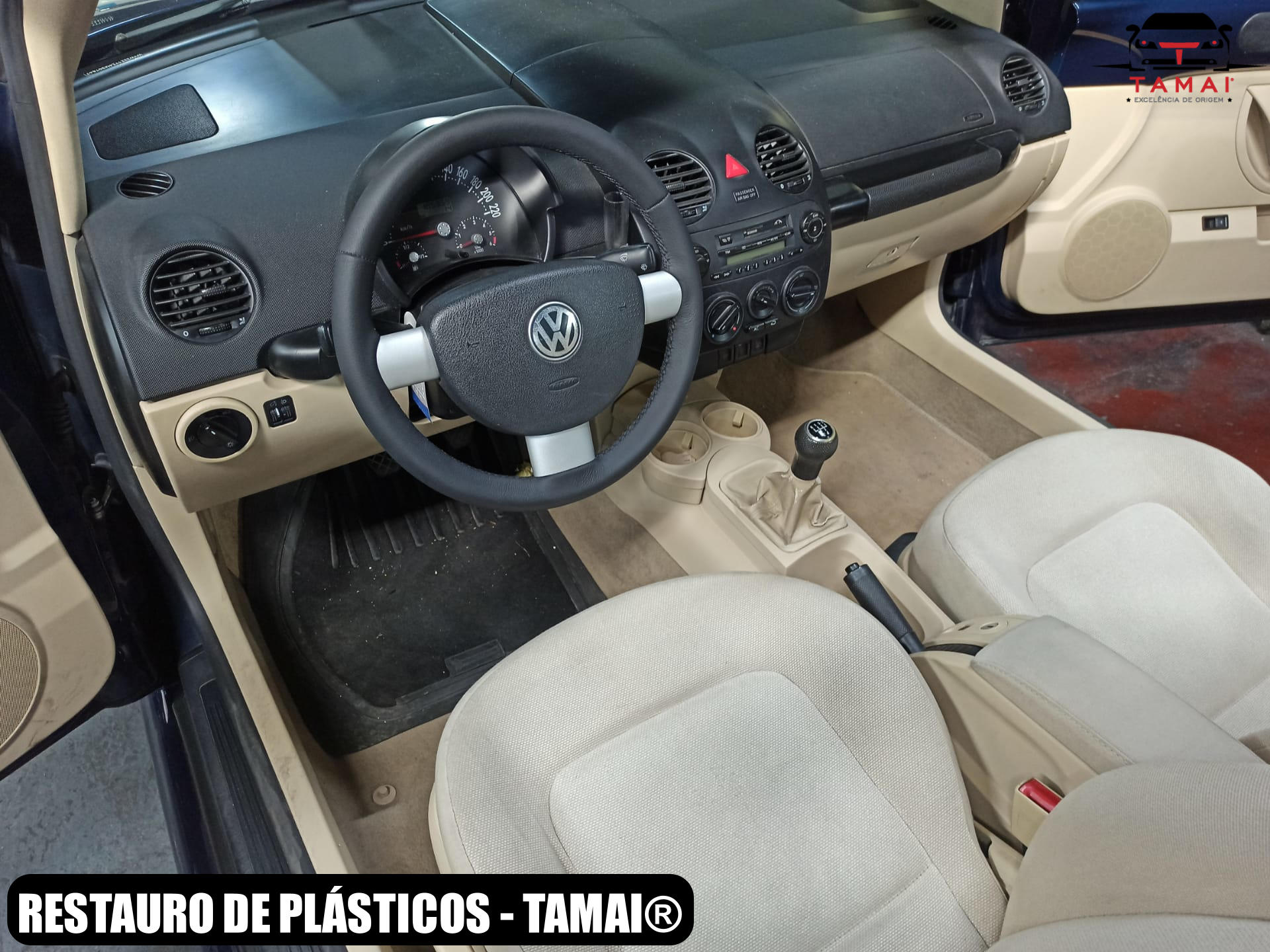 restauro de plásticos VW Beetle